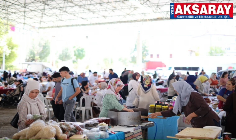Kışlık ürünler Hanımeli Pazarında