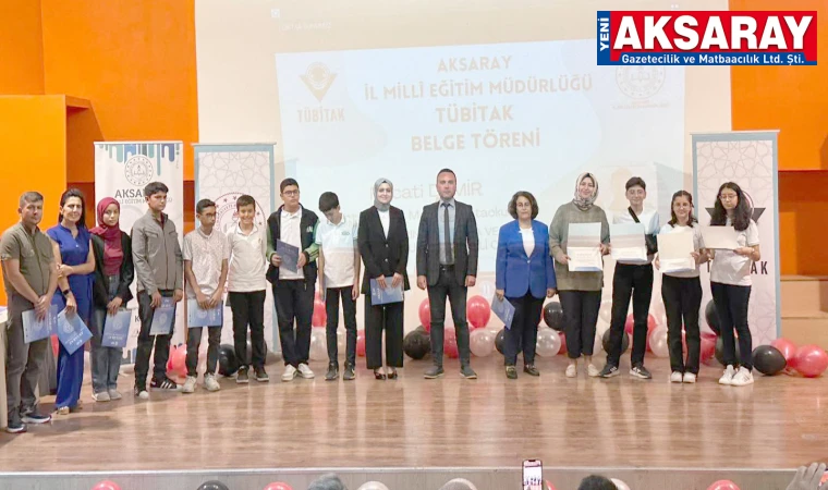 TÜBİTAK 2204 Projelerine Belge Takdim Töreni yapıldı