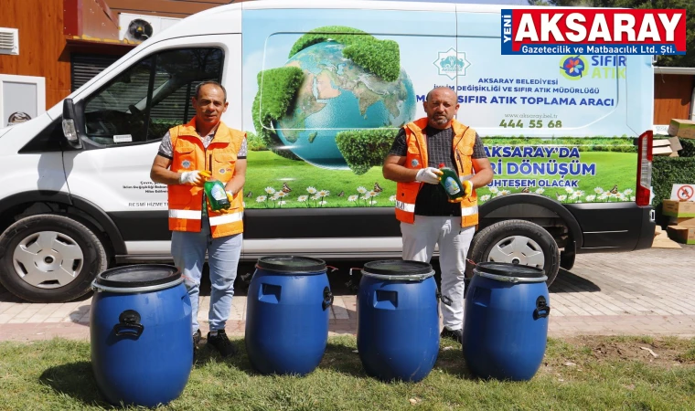 25 GÜNDE 1 TON YAĞ TOPLANDI Atık yağlar boşa gitmiyor
