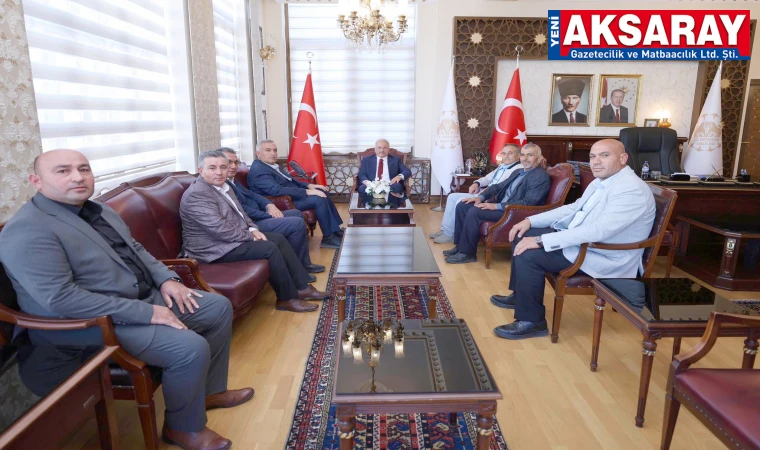 Aksaray Damızlık Sığır Yetiştiricileri Birliği’nden Vali Kumbuzoğlu’na ziyaret