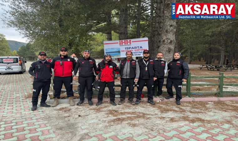 Aksaray İHH Arama Kurtarma Ekibi eğitimleri tamamladı