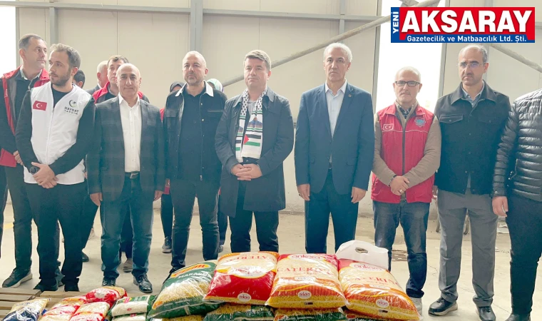 Aksaray'dan Gazze'ye yardım kampanyası başlatıldı