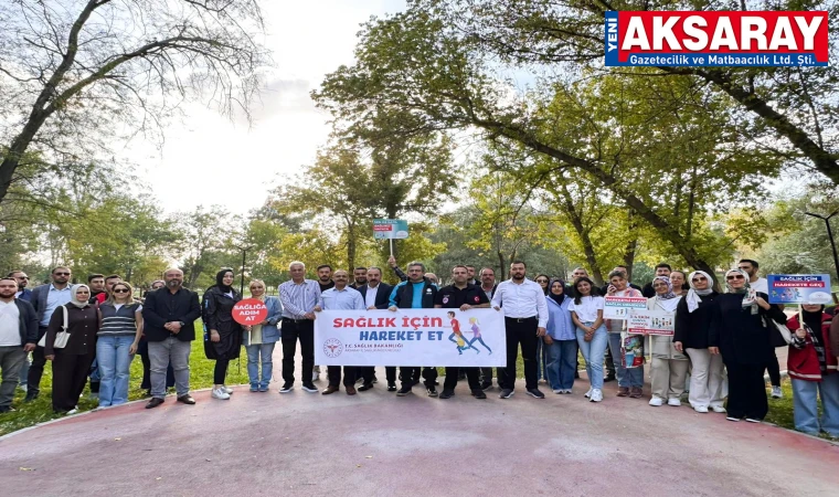 Dünya Yürüyüş Günü’nde pankart açıp dikkat çektiler