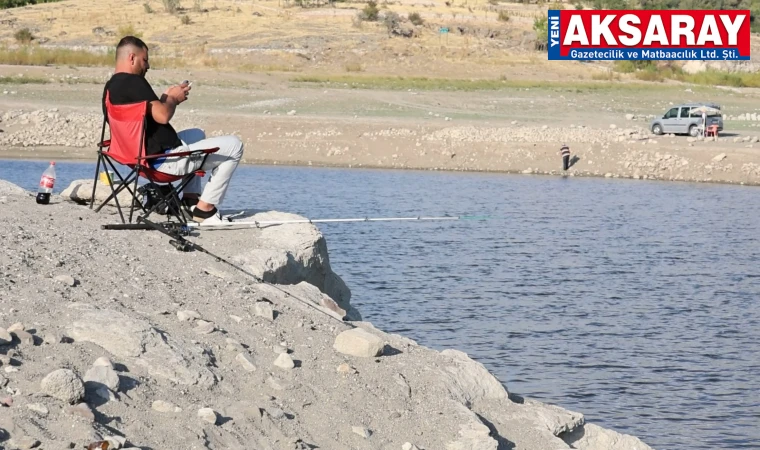 Gölette balık tutma keyfi