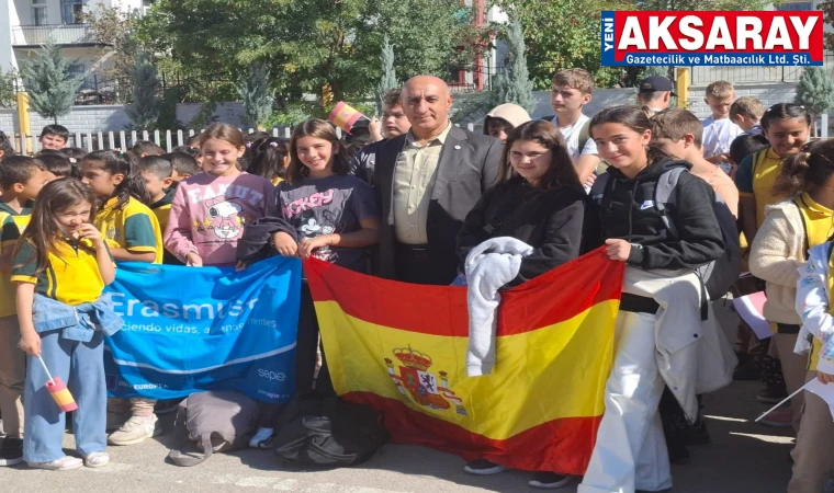 İspanyol ve Polonyalı öğretmen ile öğrenciler Aksaray’da