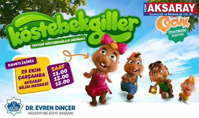 Köstebekgiller müzikali çocuklarla buluşuyor