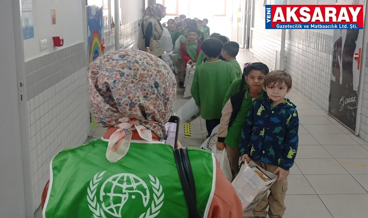 Minik yüreklerden Gazze’ye destek