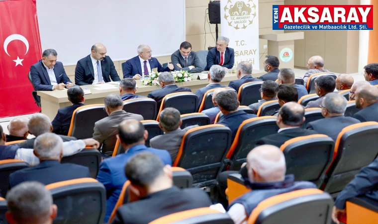MUHTARLARLA BULUŞMA ‘Şeffaf olacağız, işimizi iyi yapacağız’