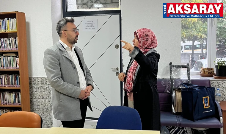 ORTAKÖY’DE KÜTÜPHANE ZİYARETİ Gençlerle kitap üzerine söyleşi
