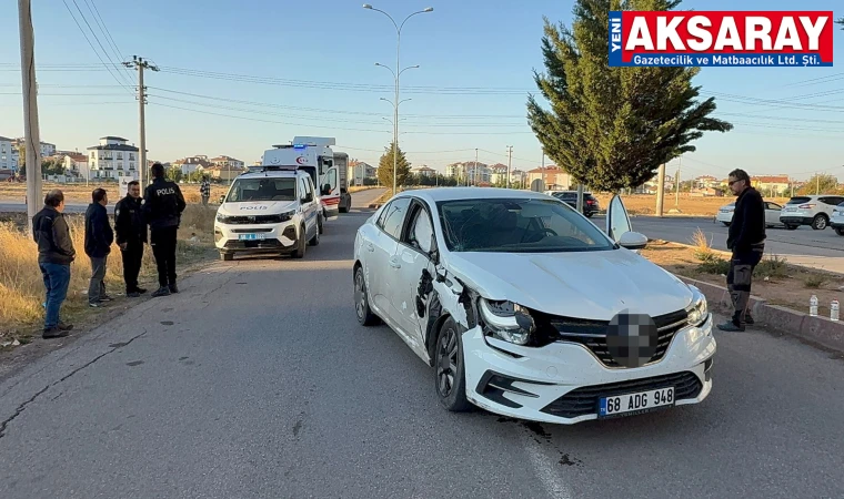 Otomobil ile tır çarpıştı