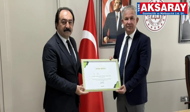 Uluırmak Turizm Lisesi'ne ‘Çevre Beratı’