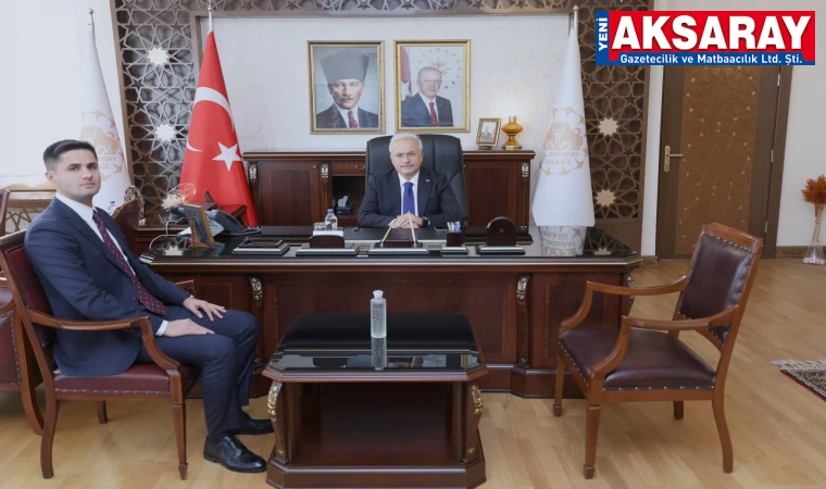 Vali Kumbuzoğlu, Eskil'in yeni kaymakamı Taha Soydaş'ı kabul etti