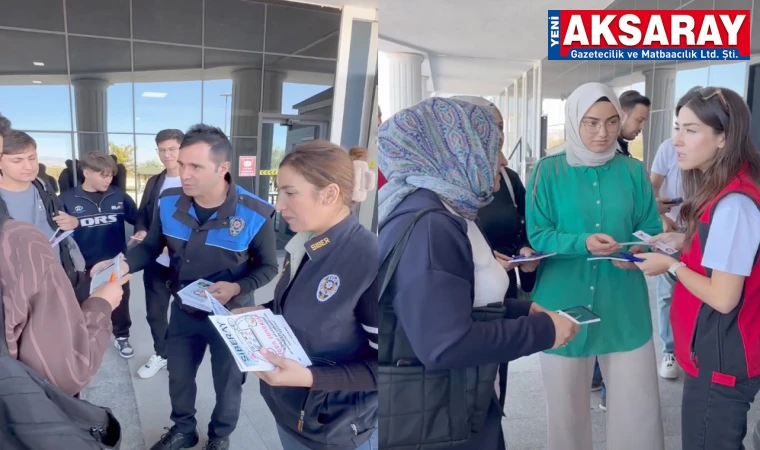 Yeni üniversitelilere 'Huzur ve Güven' bilgisi