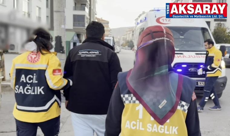 Aksaray'da kamyonet ile otomobil çarpıştı: 1 yaralı