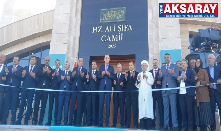 ASÜ’DE AKADEMİK YIL İLE HZ. ALİ ŞİFA CAMİİNİ MECLİS BAŞKANI KURTULMUŞ AÇTI Çifte açılışa katıldı
