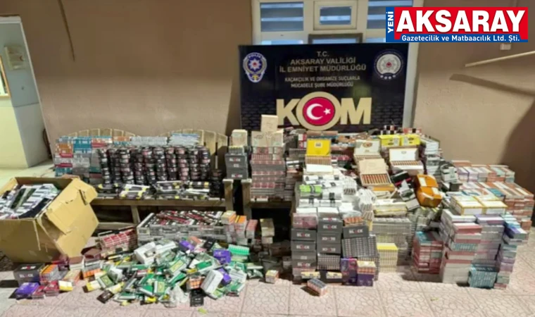 Bir kamyon kaçak ürün