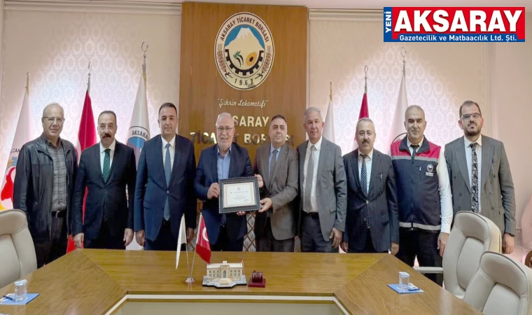 Borsa Başkanı Özkök’e Bakanlıktan Teşekkür Belgesi