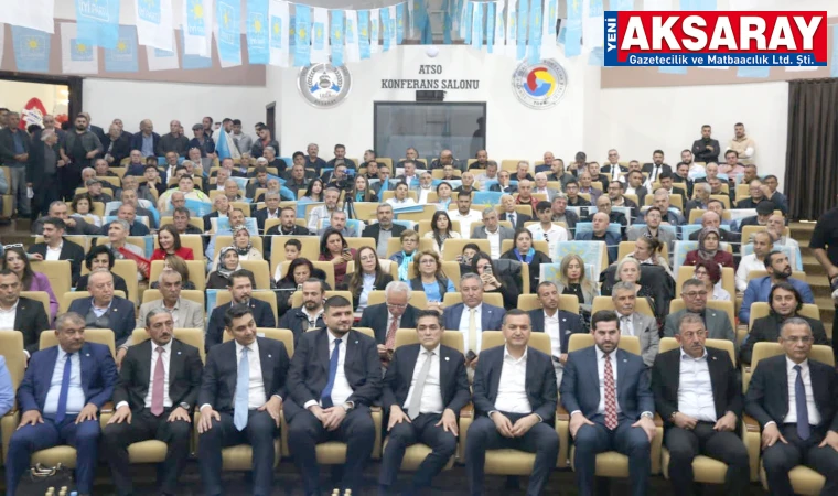 İYİ PARTİ AKSARAY İL BAŞKANI SERCAN BELGEMEN GÜVEN TAZELEDİ ‘Cesaretle ve ilkeyle yürüyenlerin partisiyiz’