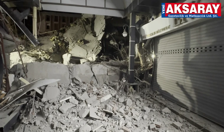 Kontrolsüz yıkım az kalsın dükkanları yıkıyordu