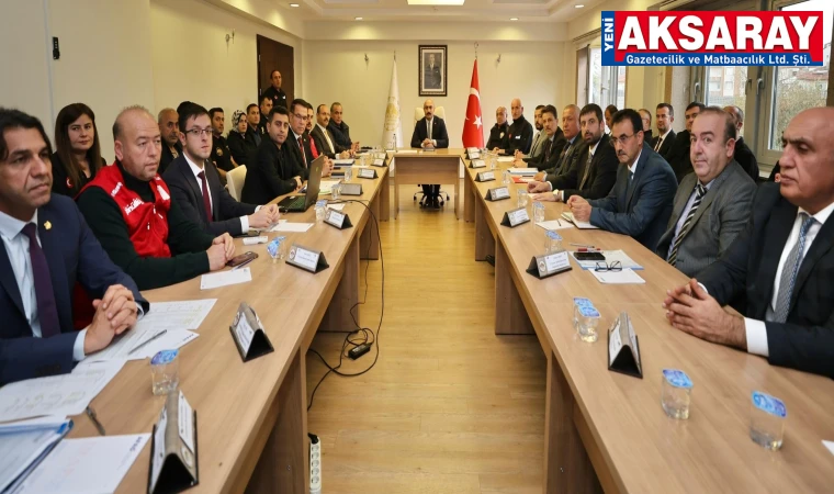 OLASI AFET SENARYOLARI MASAYA YATIRILDI Aksaray'da TAMP toplantısı yapıldı