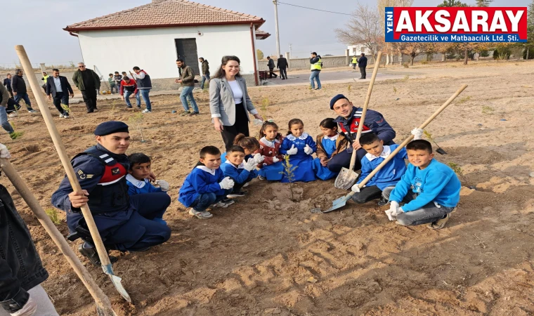 SULTANHANI'NDA GELECEĞE NEFES Kırkoba'da fidan dikimi