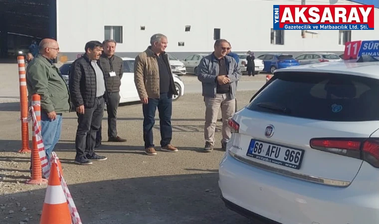 Sürücü Kursu Sınav alanını incelendi