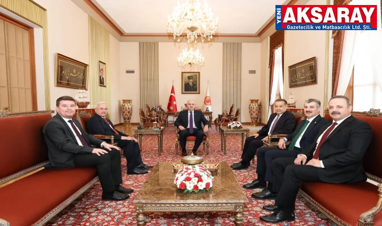 TBMM Başkanı Kurtulmuş, Aksaray heyetini kabul etti