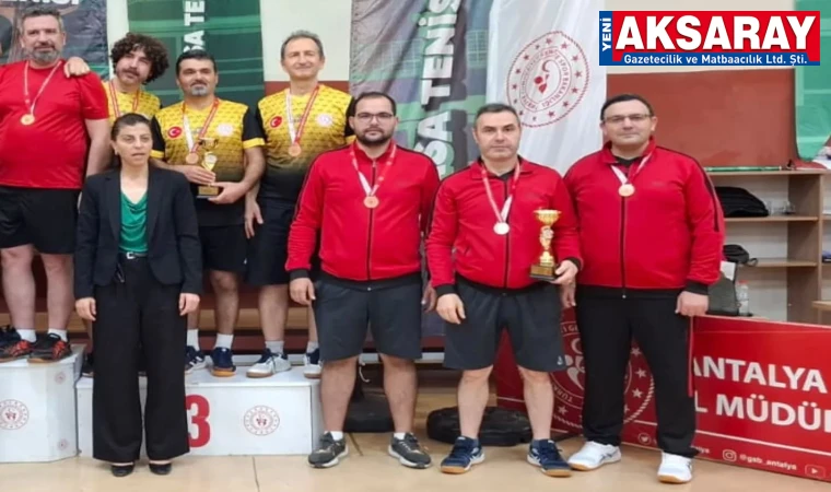 TÜRKİYE 4.’SÜ OLDU Kamu spor Oyunları’nda Aksaray rüzgarı