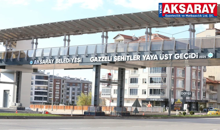 Yaya üst geçidi açılışa hazır