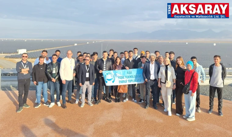 ASÜ öğrencileri Avrupa’nın en büyük güneş enerji santraline gezdiler