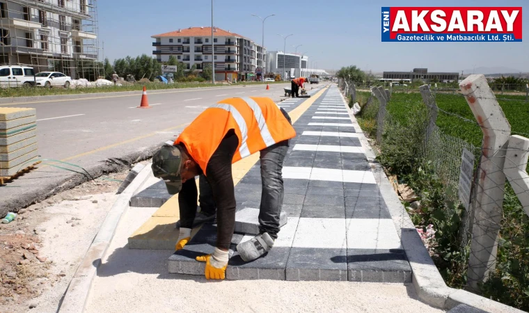Bu yıl 46 bin metrekare kaldırım yapıldı