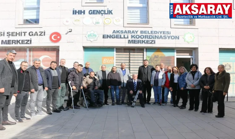 Engelliler Derneğine destek ziyareti