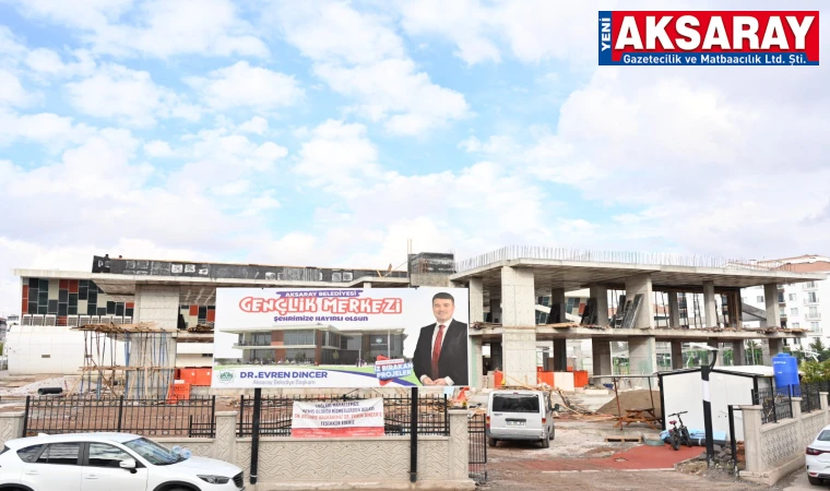 Gençlik Merkezi inşaatı incelendi