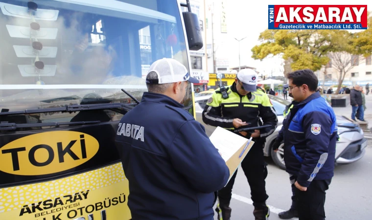 Halk otobüsleri denetlendi