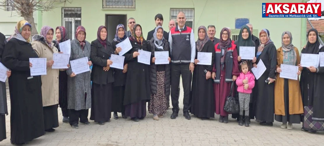 KADIN ÜRETİCİLERE SERTİFİKA VERİLDİ Süt sağımında hijyen dönemi