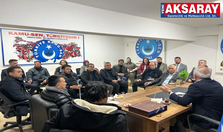 KAMU SEN Aksaray yönetimlerine hayırlı olsun ziyareti