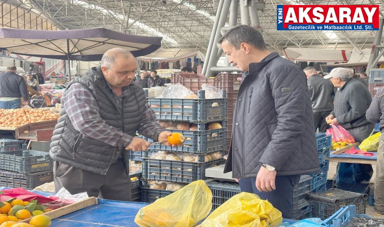 Pazara çıktılar, sorunları dinlediler