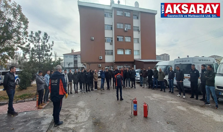 Polis ekiplerine afet eğitimi ve tatbikatı