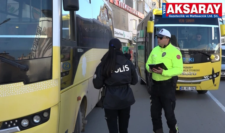 Şehir içi ulaşım minibüsleri aralıksız denetleniyor