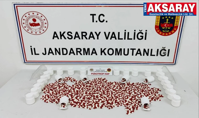 Çok sayıda uyuşturucu hap ele geçirildi