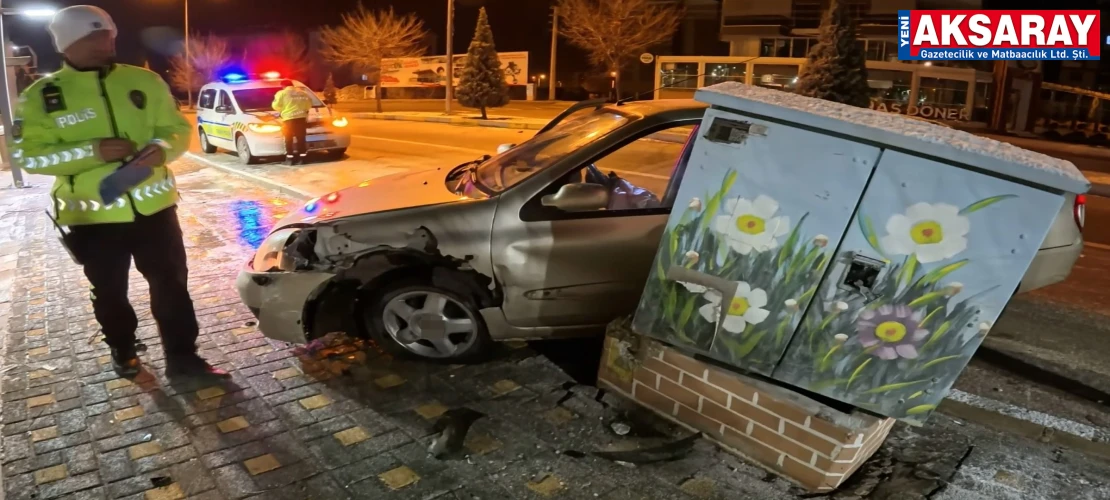 İLK DEFA İÇMİŞ Alkollü sürücü kaza yaptı