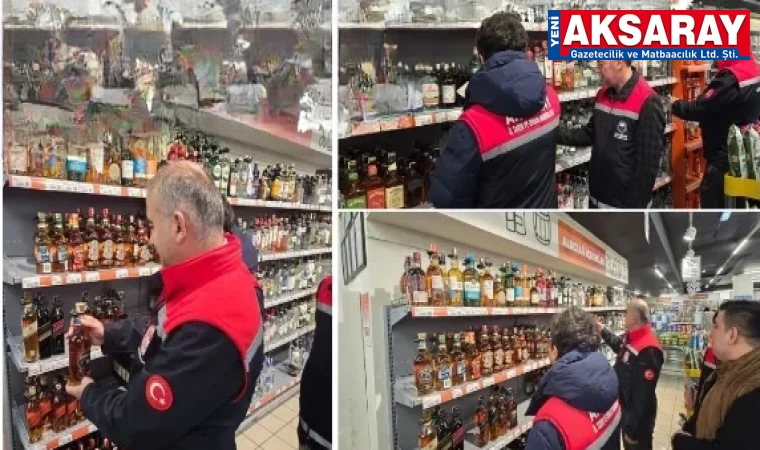 SATIŞ NOKTALARI DENETLENDİ Sahte ve kaçak alkole geçit vermediler