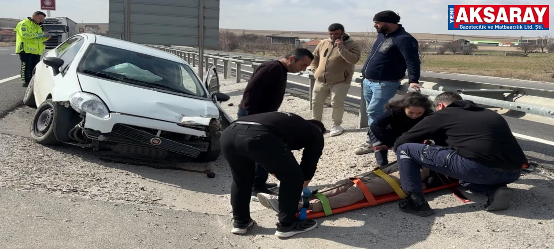 Kaza yaptı, köyüne gidemedi