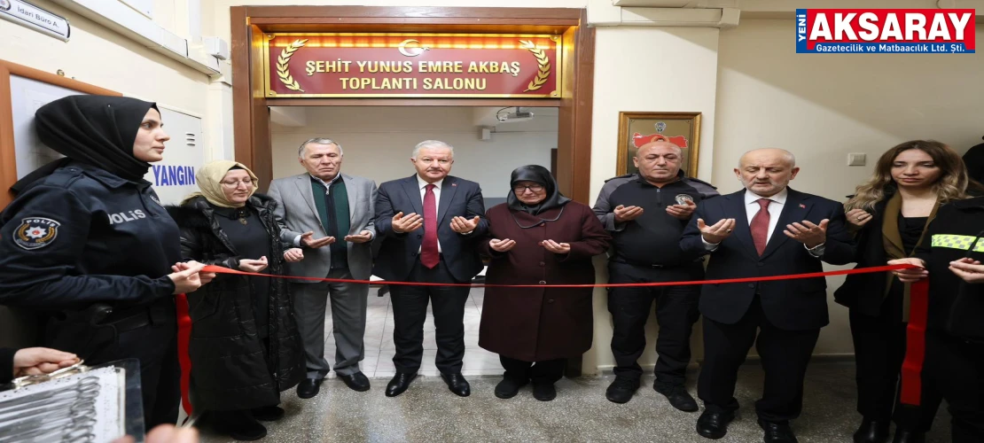 Şehidin adı Emniyet’te yaşayacak