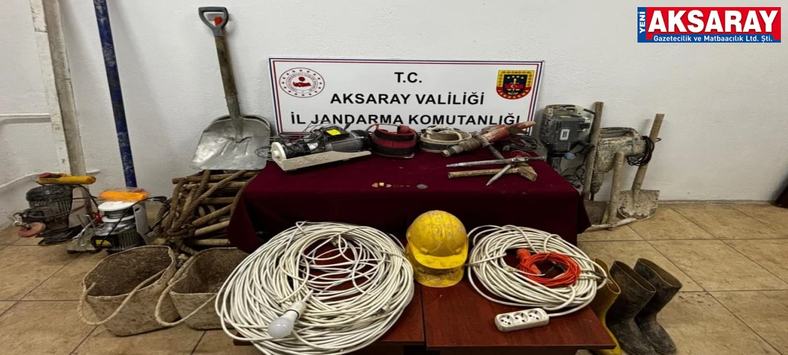 ESKİL’DE KAÇAK KAZI OPERASYONU  Define avcıları tam teşekküllü