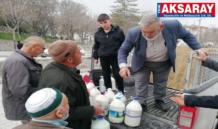 GÖNÜLLERİ ISITAN DAYANIŞMA  20 Ton sütü ücretsiz dağıttı