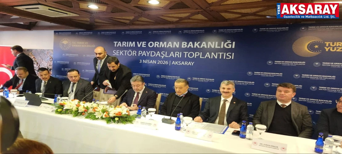 AKSARAY TARIMI MASAYA YATIRILDI  Üreticilerin talepleri bakan Yumaklı’ya iletildi