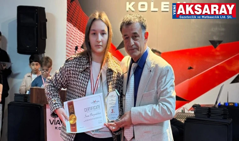 Aksaray’ın matematik dehaları ödüllerine kavuştu