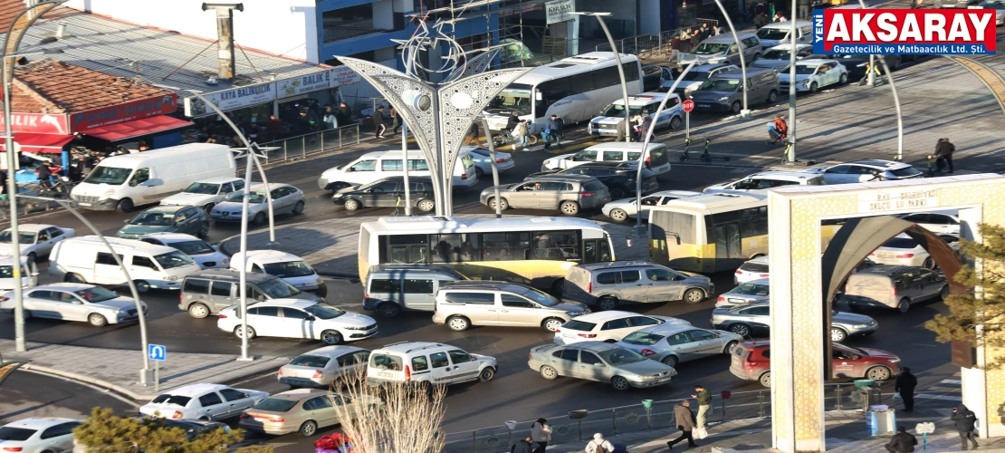 ARAÇ SAYISI 185 BİNİ AŞTI Aksaray trafiğinde artış sürüyor