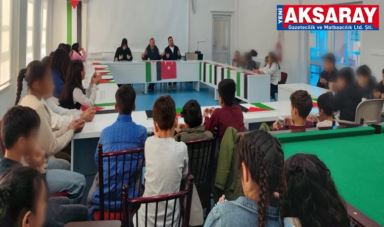 Çocuklar Filistinli kardeşlerinin sesi oldu